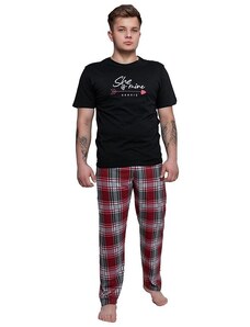 Sensis Jacob férfi pizsama, fekete