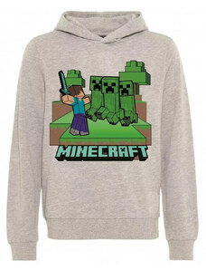 Minecraft gyerek pulóver szürke 8év