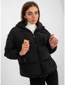 MINORITY Fekete téli kabát levehető ujjakkal NM-KR-P22-6657.28P-black