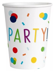 Party Konfettis papír pohár 8 db-os 250 ml