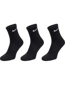 Nike EVERYDAY CUSH CREW 3PR U Zokni, fekete, méret XL