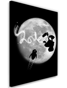 Gario Vászonkép Walli-e dolgozik a Hold-filmen - Dr.Monekers Méret: 40 x 60 cm