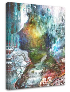 Gario Vászonkép Egy varázslatos alak az erdőben - Barrett Biggers Méret: 40 x 60 cm