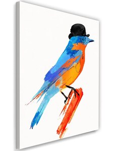 Gario Vászonkép Színes madár kalapban - Robert Farkas Méret: 40 x 60 cm