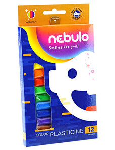 Gyurmakészlet, színes, 12 db-os, Nebulo