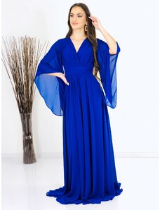Webmoda Hosszú női kék alkalmi ruha Grece