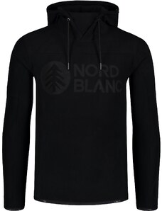Nordblanc Fekete férfi fleece melegítőfelső MINERAL