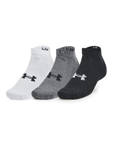 Férfi zoknik Under Armour Core Low Cut 3-Pack Socks Black/ White/ White