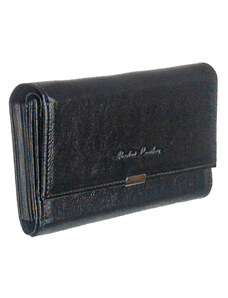 18 cm hosszú fekete kártyatartós brifkó, pincér tárca Absolut Leather