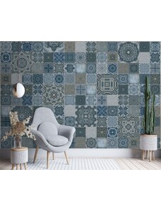 Gario Fotótapéta Marokkói kék mozaik - Andrea Haase Anyag: Vlies, Méret: 200 x 140 cm