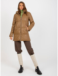 BASIC Teveszőr színű női steppelt téli kabát NM-KR-H-926/89.10P-camel