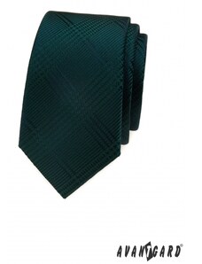 Avantgard Sötétzöld keskeny nyakkendő mintával