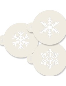 JEM Stencil Snowflakes - Hópelyhek 3 db