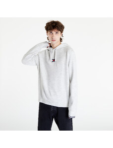 Tommy Hilfiger Férfi kapucnis pulóver Tommy Jeans Tjm Relaxed Badge Hoodie Sweater Silver Grey Heather