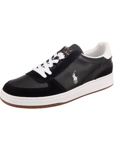 Polo Ralph Lauren Rövid szárú sportcipők fekete / fehér
