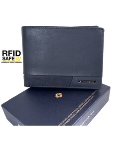 Samsonite PRO-DLX 6 nagy RFID védett kék, szabadon nyílói pénz és irattartó tárca 144537-1615