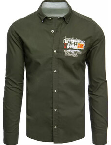BASIC Khaki színű ing felirattal DX2279