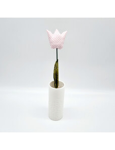 BarbieyDesign Illatos Kézműves Tulipán (Rózsaszín pöttyös, mintás levél)