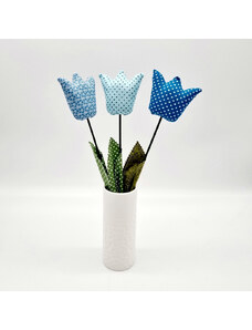 BarbieyDesign Illatos Kézműves Tulipán (Kék csokor)