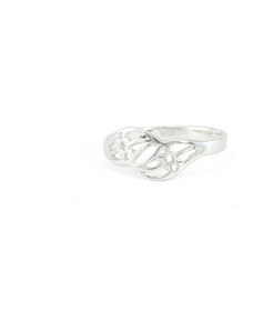 Agrianna Ezüst gyűrű áttört virágmintás