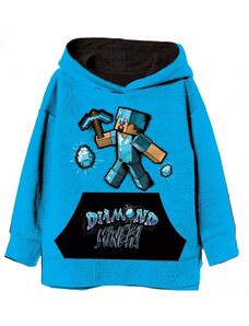 Minecraft gyerek pulóver kék 10év
