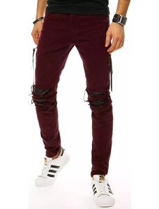 BASIC Bordó férfi szaggatott nadrág UX2933