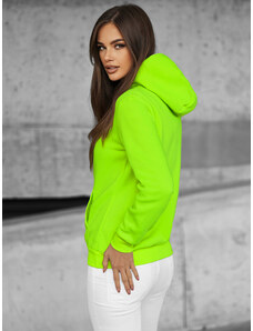 Női kapucnis pulóver Zöld neon OZONEE JS/W02Z