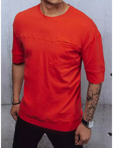 BASIC Piros férfi póló mellzsebbel RX4632z