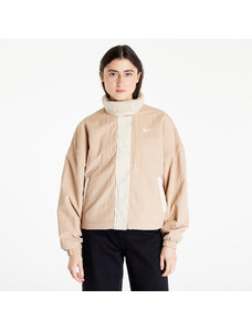 Női kabát Nike Sportswear Essential Women's Woven Fleece-Lined Jacket Hemp/ Sanddrift/ White