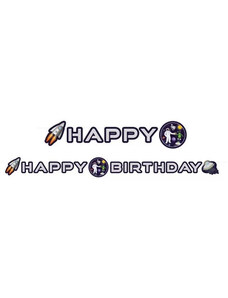 Space, Űr Happy Birthday felirat 192 cm