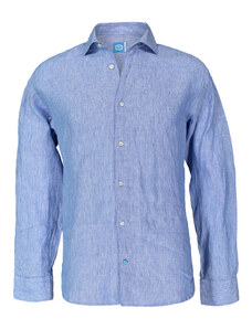 Panareha MYKONOS Striped Linen Shirt blue