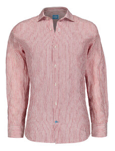 Panareha CORSICA Striped Linen Shirt red