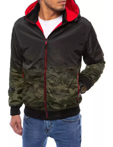 BASIC Fekete-piros férfi kétoldalas kabát TX4059