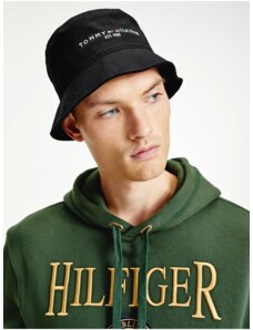 Black men's hat with Tommy Hilfiger inscription - Men