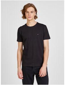 Men's Black T-Shirt with Tommy Hilfiger Print - Men