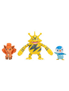 Jazwares Pokémon 3 db-os figura csomag - Piplup, Vulpix, Electabuzz