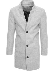 BASIC Világosszürke férfi hosszabb kabát CX0428