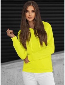 Női kapucnis pulóver Sárga neon OZONEE JS/W02Z
