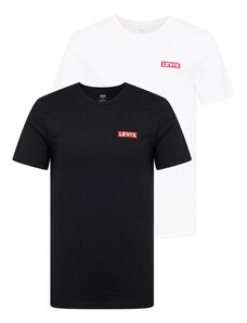 LEVI'S  Póló '2Pk Crewneck Graphic' piros / fekete / fehér