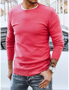 BASIC Rózsaszín férfi pulóver WX1934
