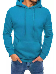 BASIC Kék férfi pulóver kapucnival BX5108