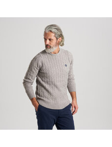 Férfi világosszürke pulóver kifinomult mintával 14674