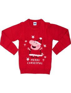 Piros karácsonyi pulóver Peppa Pig