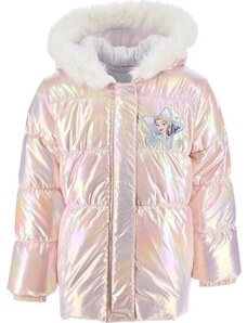 Disney Frozen Pink meleg téli kabát holo effektussal