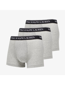 Boxeralsó Ralph Lauren Stretch Cotton Classic Trunks 3-Pack Grey