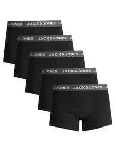 Jack & Jones 5PACK Men's Jack and Jones Boxer Shorts - Black