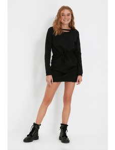 Trendyol fekete galléros részletes Sharon pulóver ruha