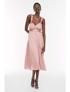 Trendyol szárított rózsaszárny részletes estélyi ruha