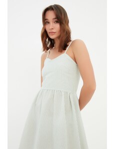 Trendyol Mint Strappy Woven Woven Dress