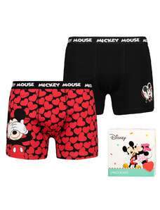 Licensed Men's boxer shorts Mickey Love 2P Gift Box - Frogies